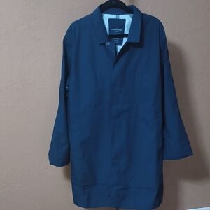 Mack Weldon Stormchaser Waterproof Jacket Rain Navy Trench Coat Size Xl